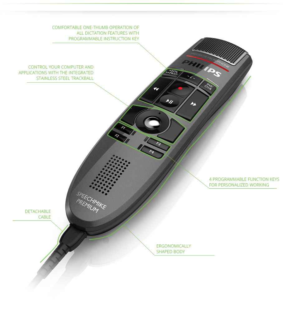 SpeechMike Premium LFH3500 Features